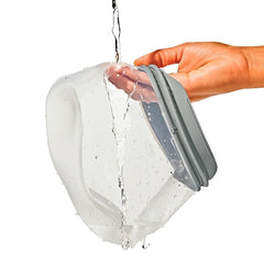 Silicone Reusable Bag  Stand-Up Quart (32 oz) - Light Grey